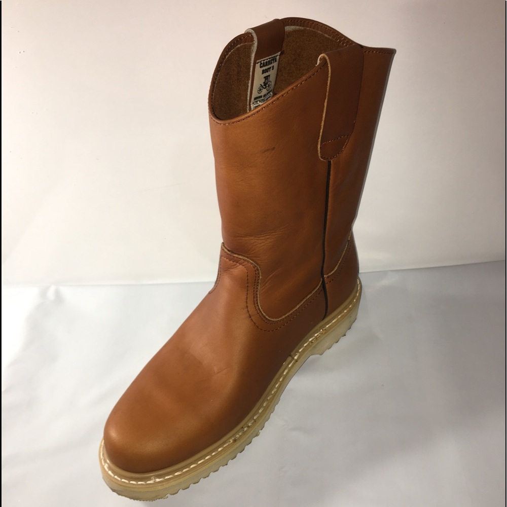 Men's Work Boot Pull On Genuine Leather Strong Sole WATER PROOF Hand Made 305 - Picture 6 of 10